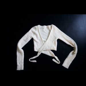 SKIMS cozy knit wrap top